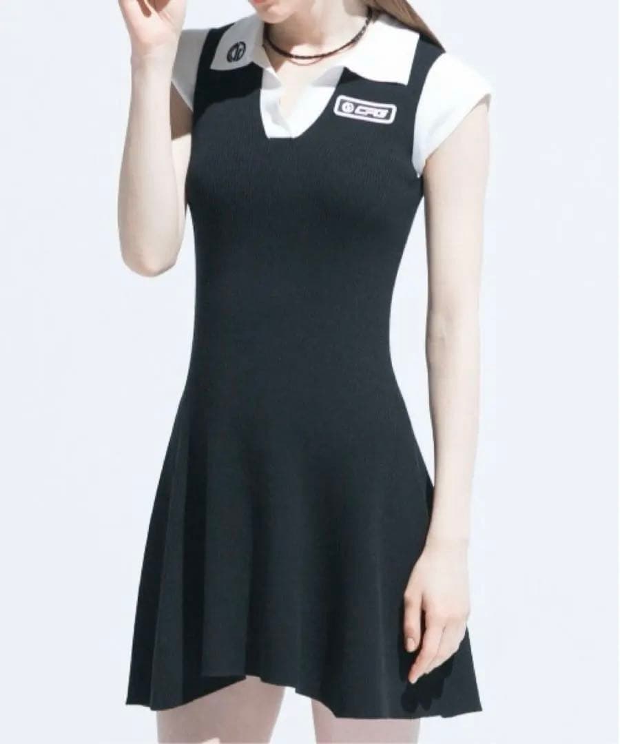 CPG GOLF ブラック スキッパーニットドレス ♡新品未使用♡ゴルフウェア♡