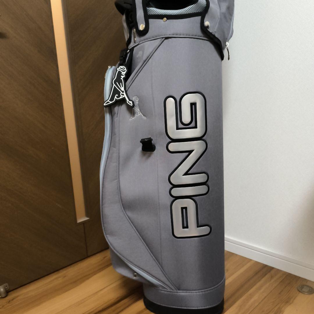 PING グレー キャディバッグ