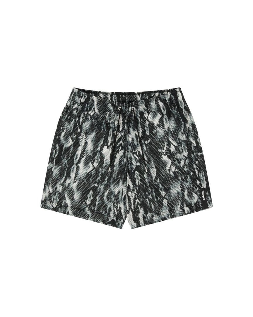 ウェア Snake Mesh Zip Shorts (black)