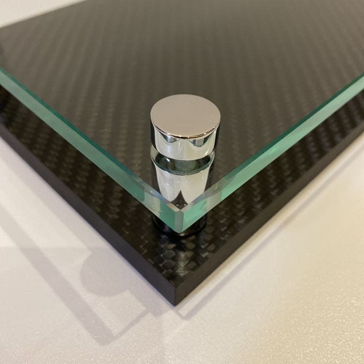 表札 大 ドライ カーボン ガラス ネームプレート ウェルカムボード 玄関