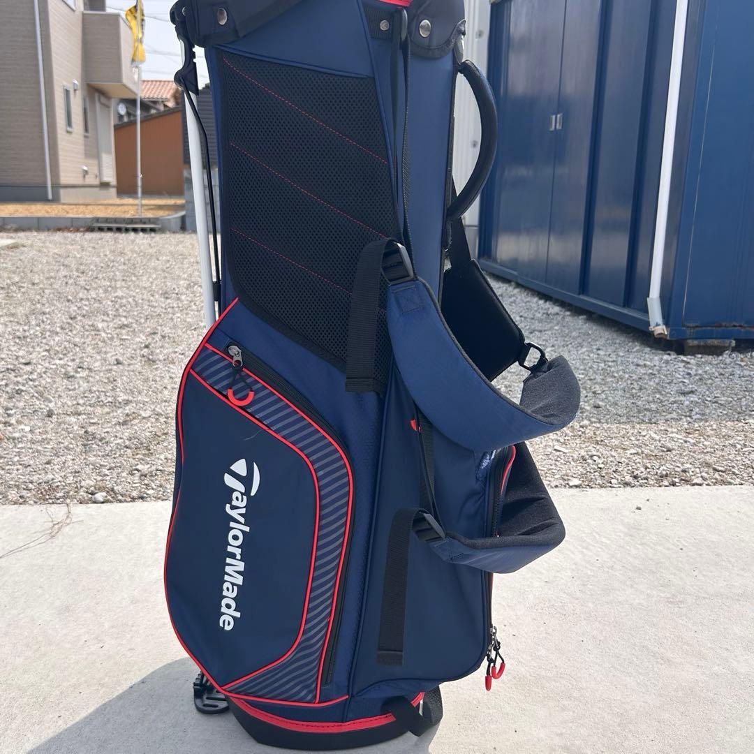 TaylorMade/テーラーメード ゴルフキャディバッグ ネイビー/レッド