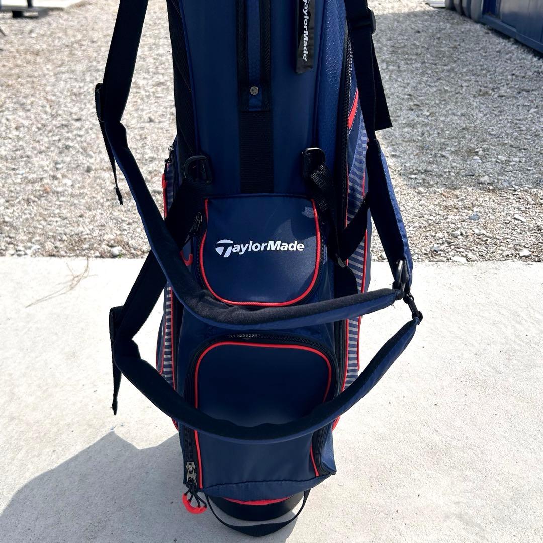 TaylorMade/テーラーメード ゴルフキャディバッグ ネイビー/レッド