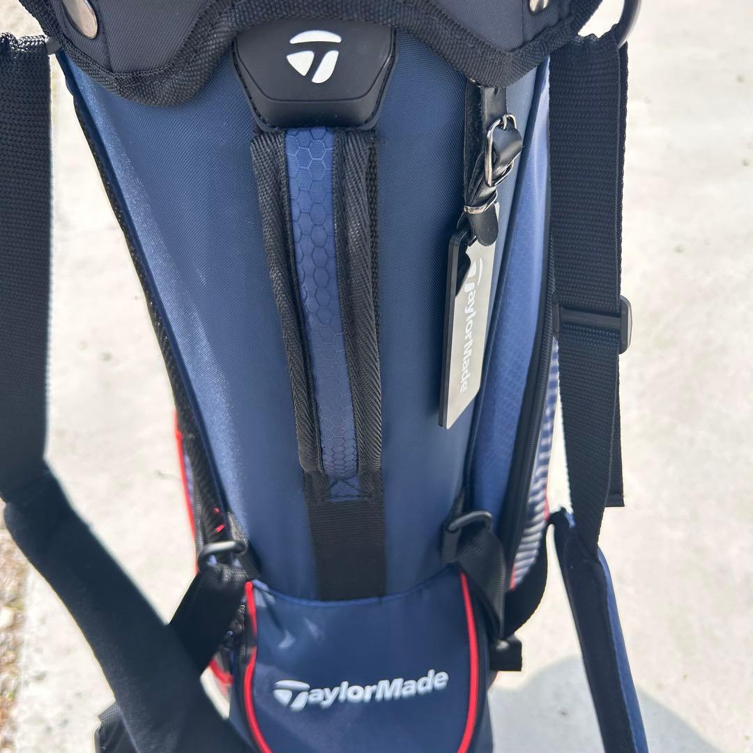 TaylorMade/テーラーメード ゴルフキャディバッグ ネイビー/レッド