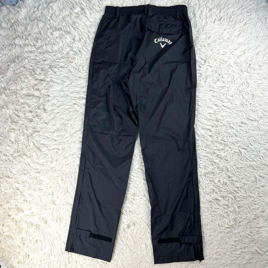 【美品】キャロウェイ　レインウェア　セットアップ　L　白×黒　2way　透湿