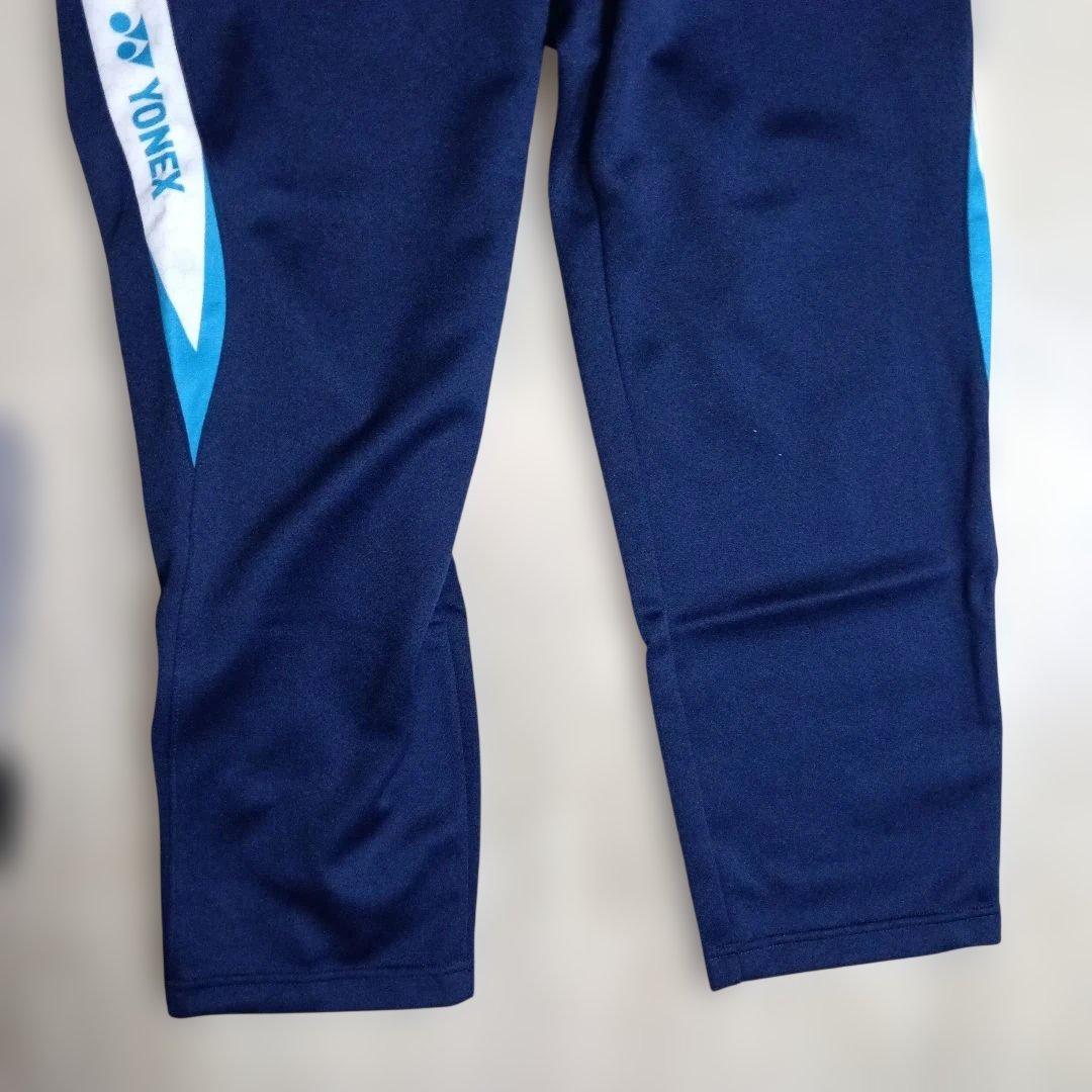 【美品】YONEX トレーニングウェアセット　Mサイズ　ネイビー/ホワイト