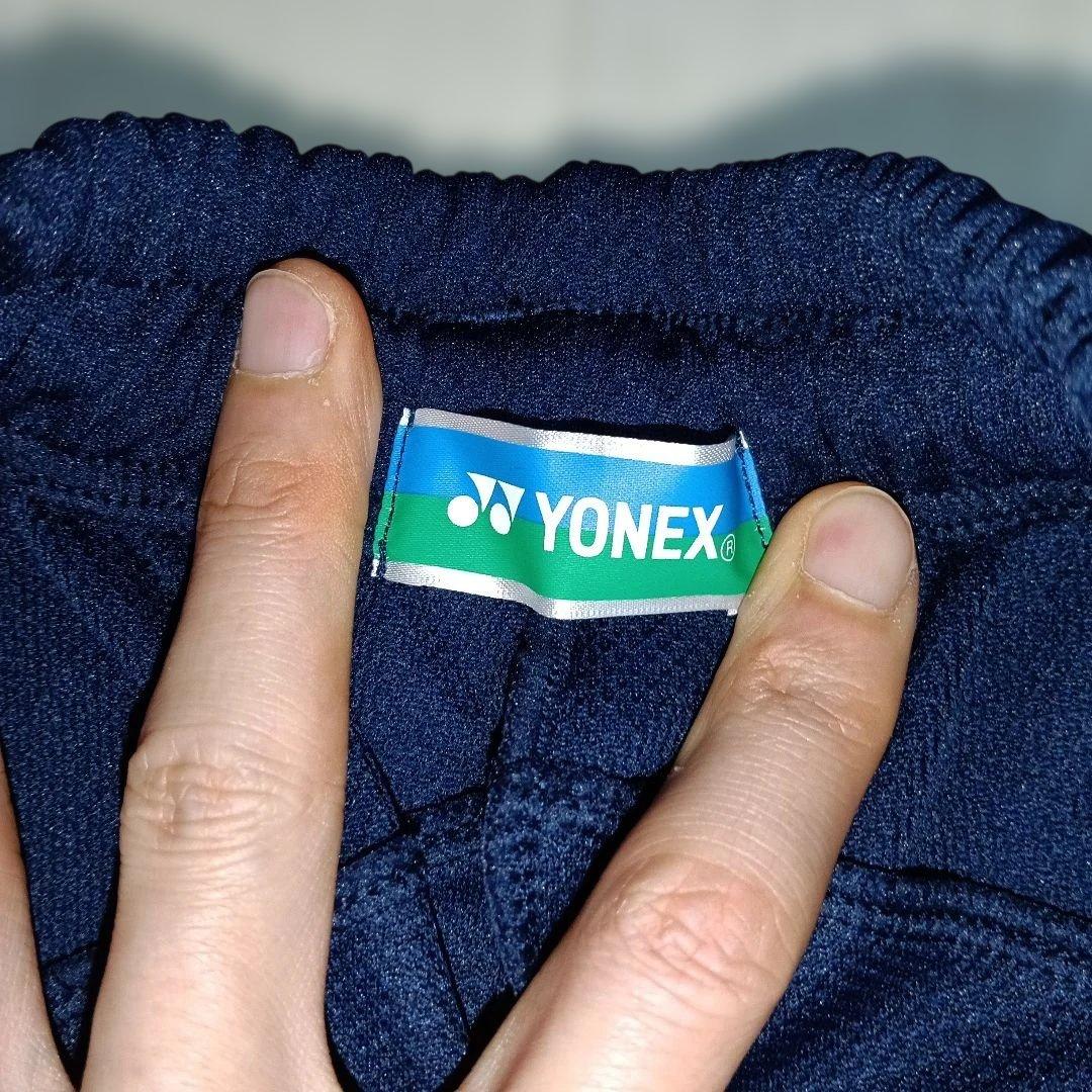 【美品】YONEX トレーニングウェアセット　Mサイズ　ネイビー/ホワイト
