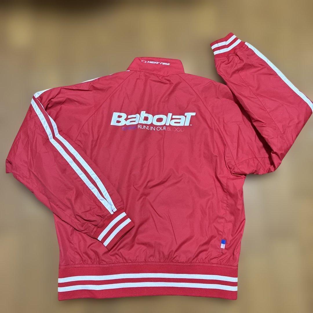 Babolat レッド ナイロンジャケット