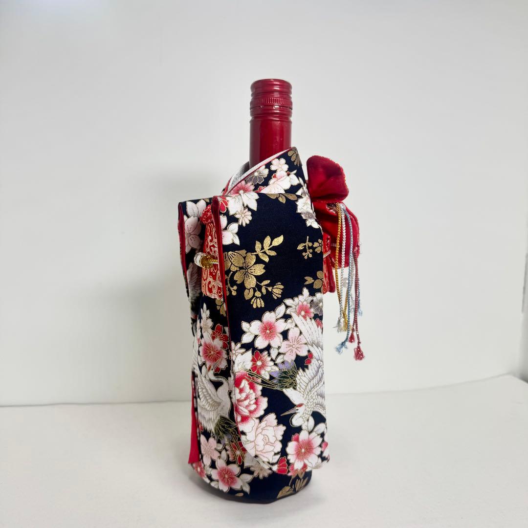 りさ6番・9番 お酒ボトル振袖着物カバー　和柄系