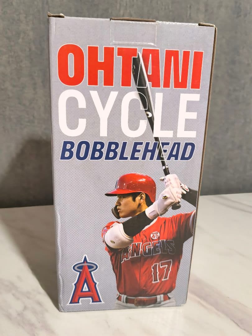 【新品未使用】大谷翔平 ボブルヘッド サイクルヒット達成　記念 ⓐ
