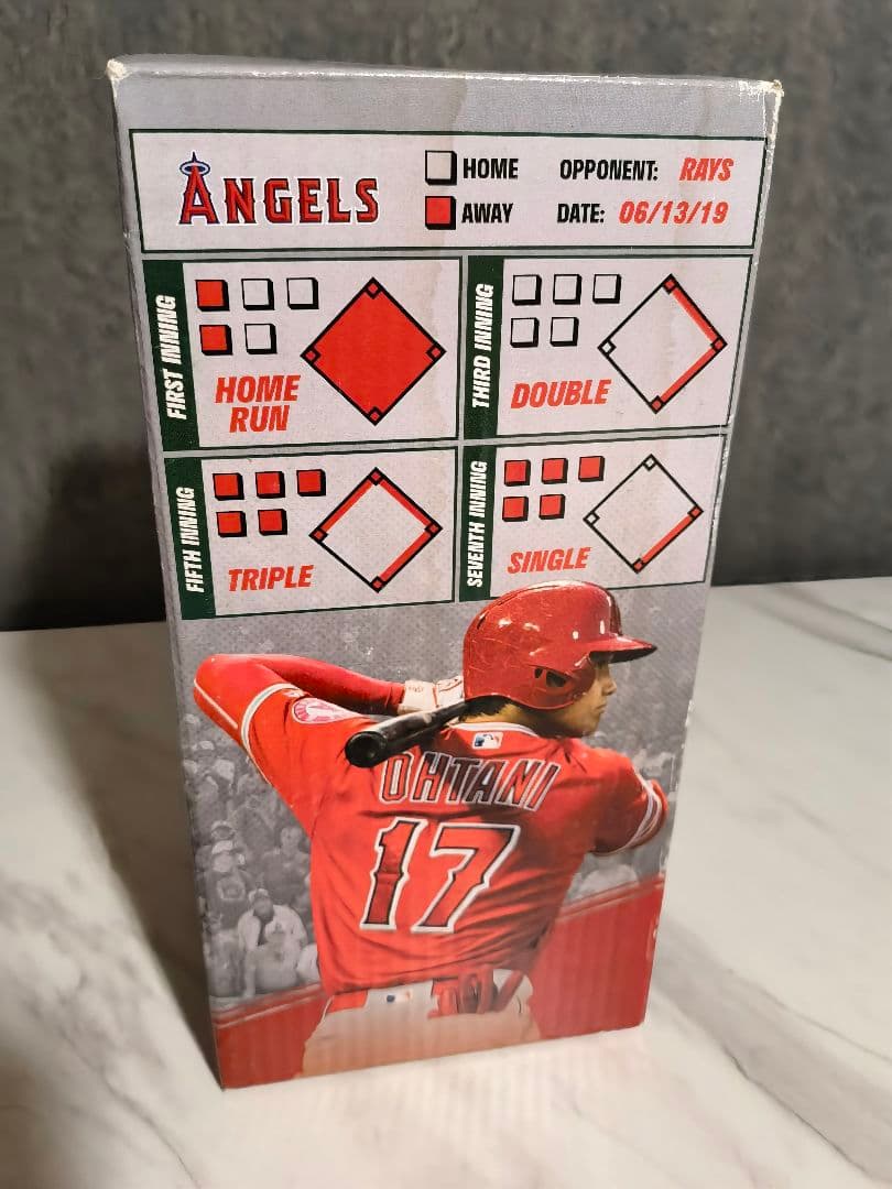 【新品未使用】大谷翔平 ボブルヘッド サイクルヒット達成　記念 ⓐ