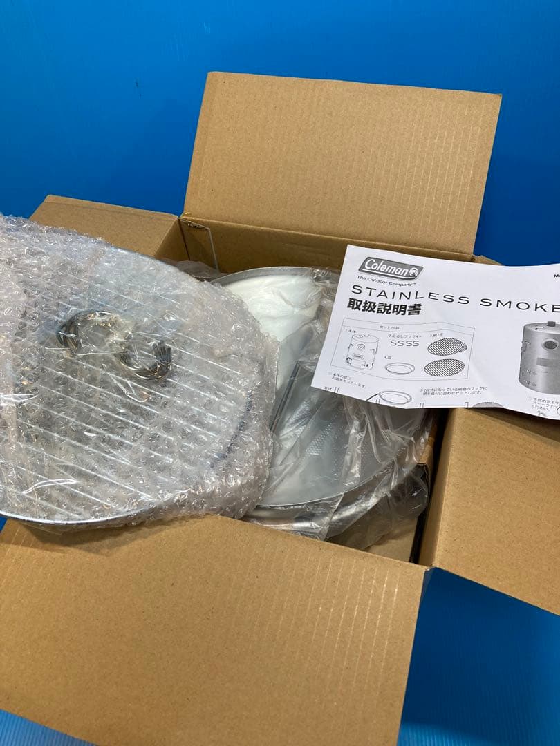 【未使用】Coleman／コールマン ステンレススモーカーII 本格的温燻器
