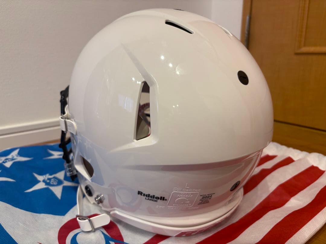 新品未使用Riddell ホワイト ヘルメット