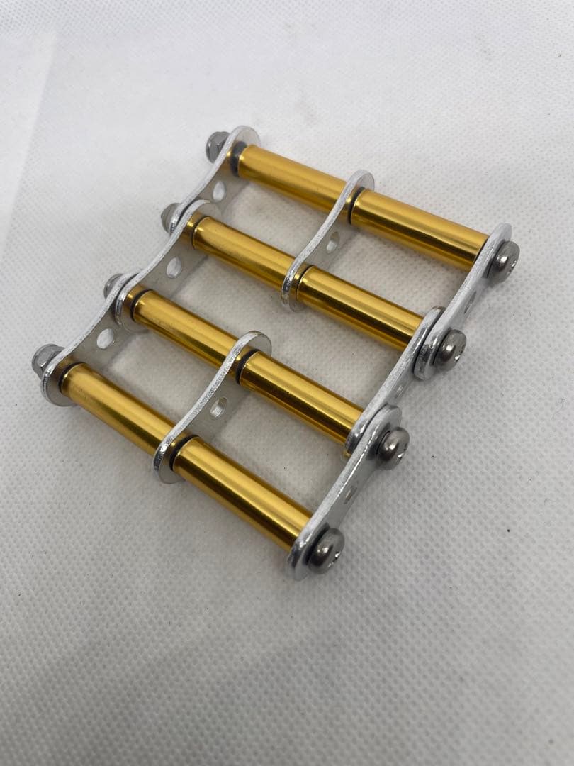 ニックス風チェーン(4連) (シルバー×ゴールド)2個セット　60幅