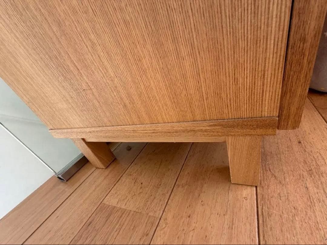 無印良品　タモ材キャビネット 2引き出し 2扉