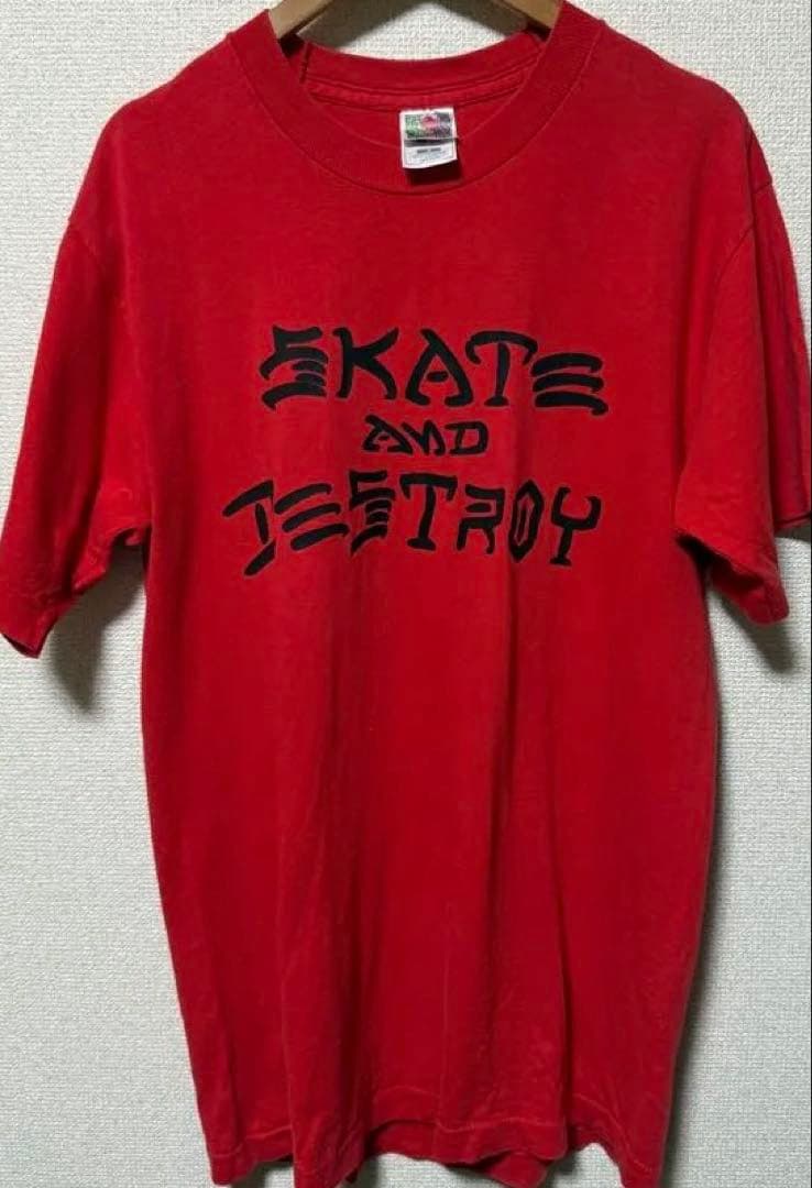 90s THRASHER Tシャツ　Skate And Destroy Mサイズ