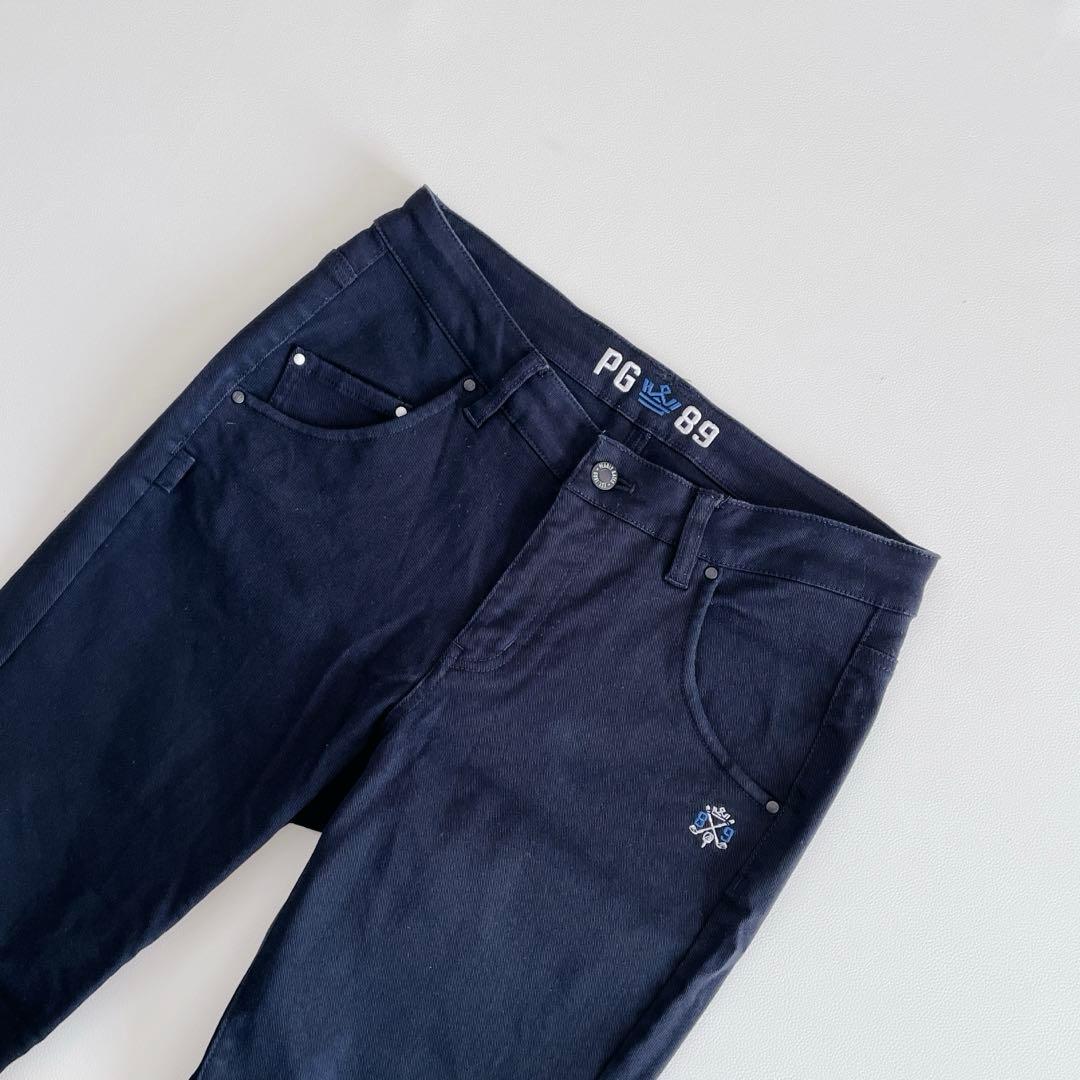 パーリーゲイツ ゴルフ レディース 2/L ロングパンツ ダークネイビー