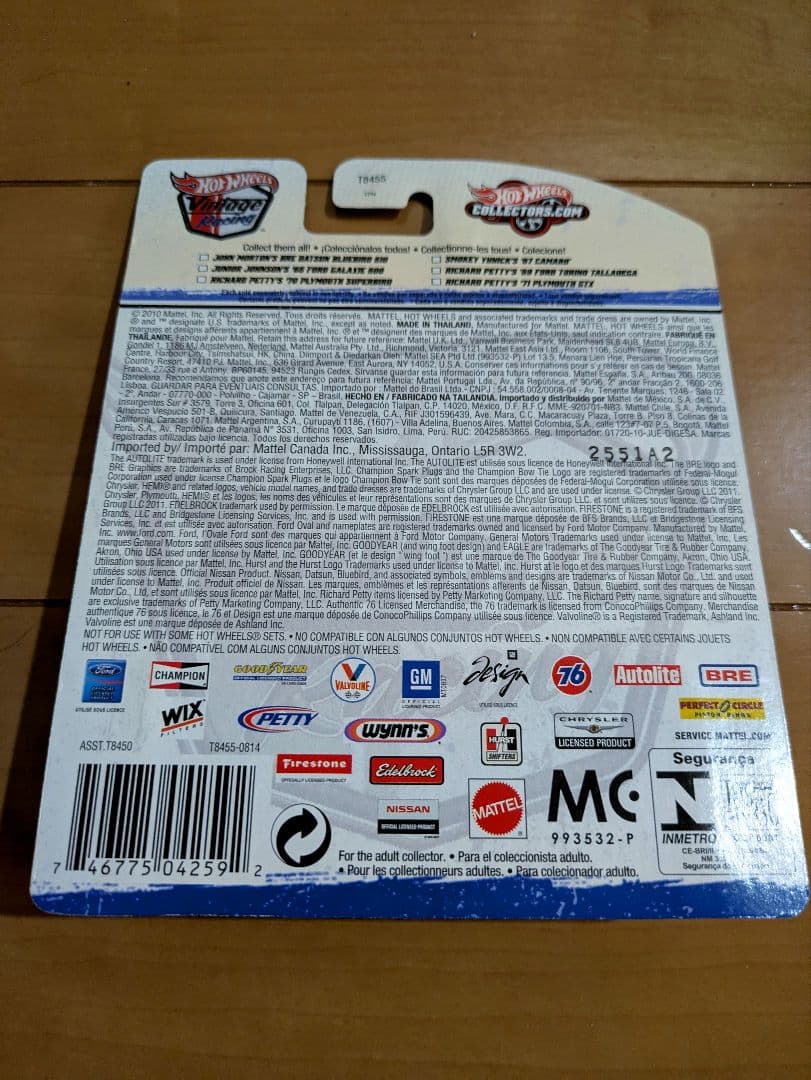 Hotwheels ヴィンテージレーシング ダットサン ブルーバード 501