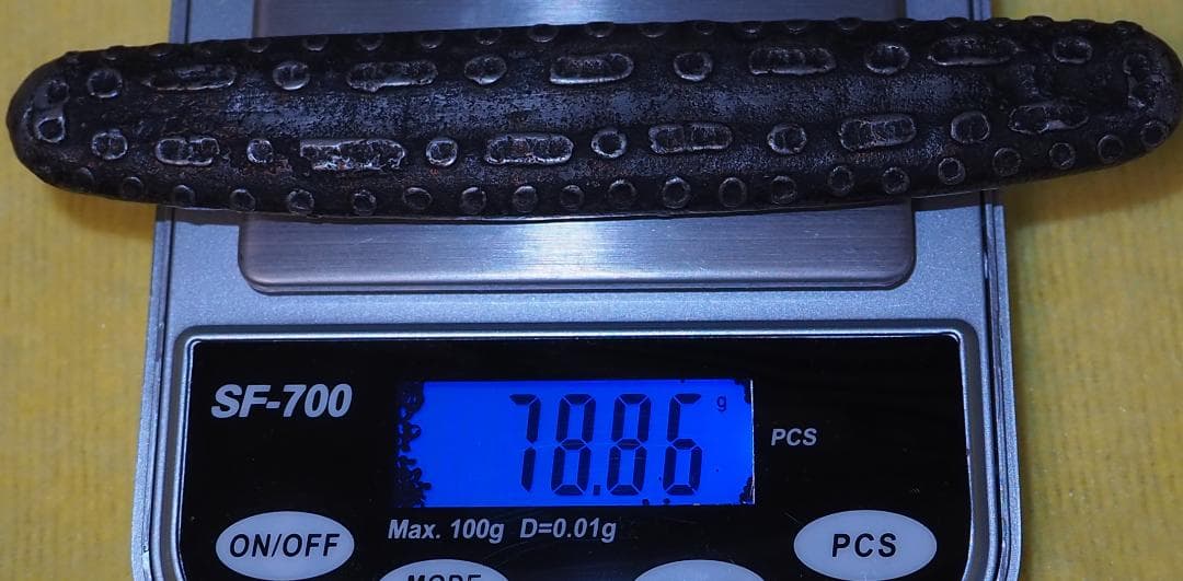 虎舌丁銀　重さ78.86g　長さ107.8mm