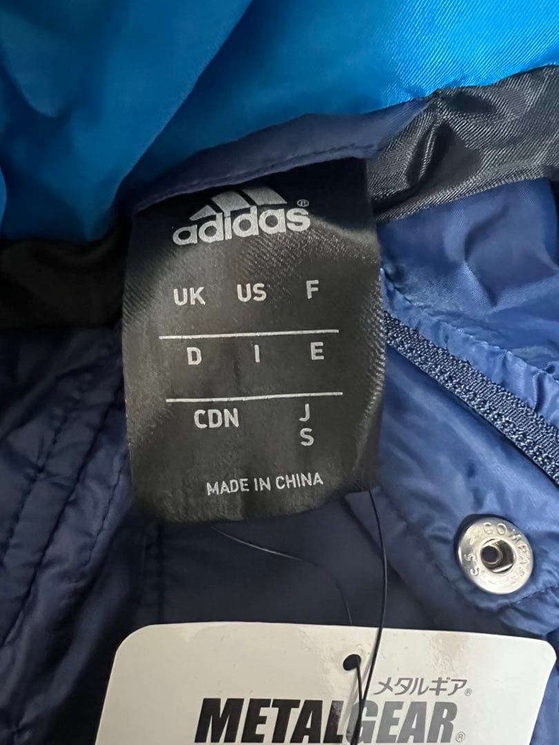 adidas ベンチコート Sサイズ コンネイビー