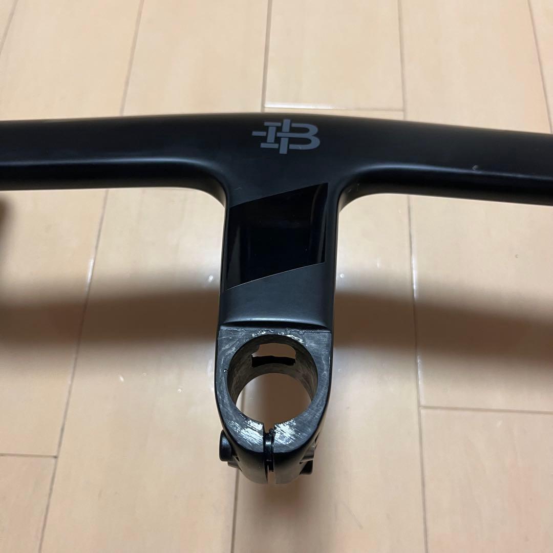 BLACKINC ハンドルバー AB-02 380mm サイコンマウント付