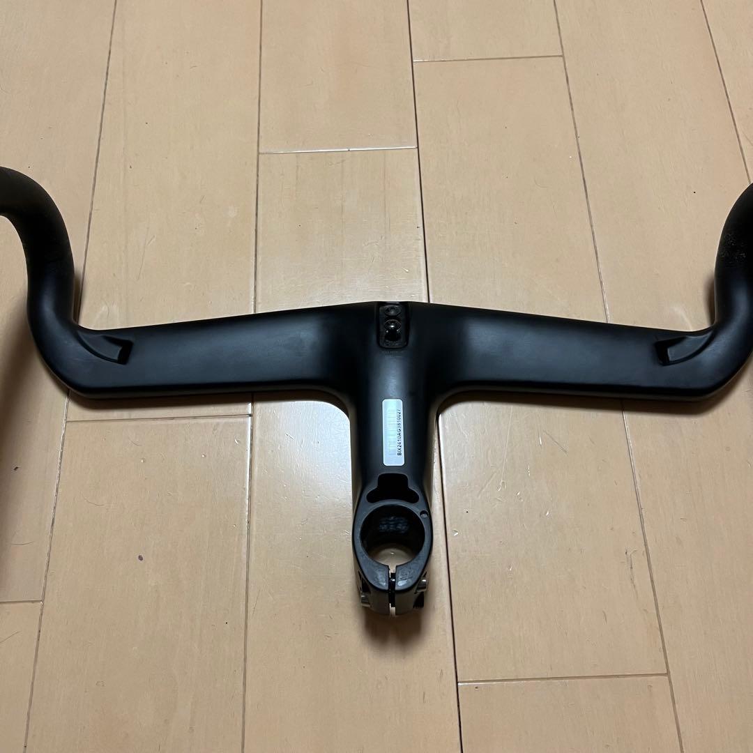 BLACKINC ハンドルバー AB-02 380mm サイコンマウント付