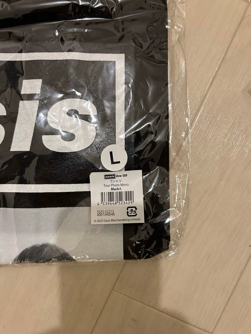 oasis ライブツアーTシャツ 黒　Lサイズ