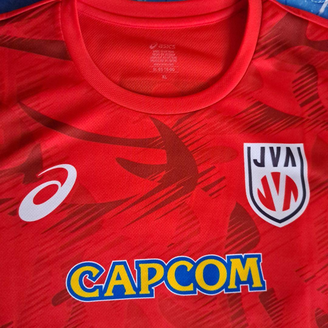 ASICS CAPCOM 全日本男子バレーボール応援Tシャツ XL