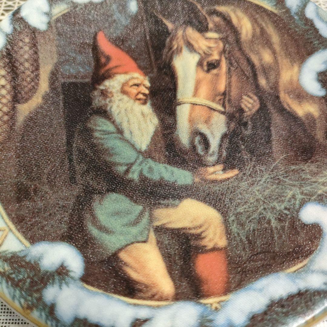 \"未使用\" ARABIA Finland製『クリスマス飾り皿』共箱付