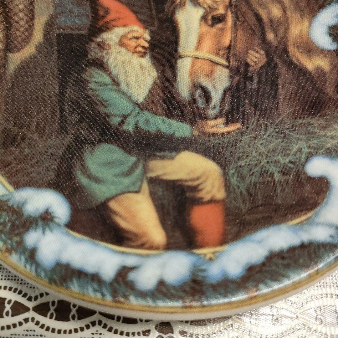 \"未使用\" ARABIA Finland製『クリスマス飾り皿』共箱付