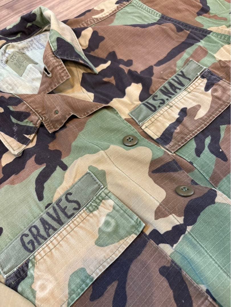 米軍放出品　迷彩服上下（ウッドランドカモ）