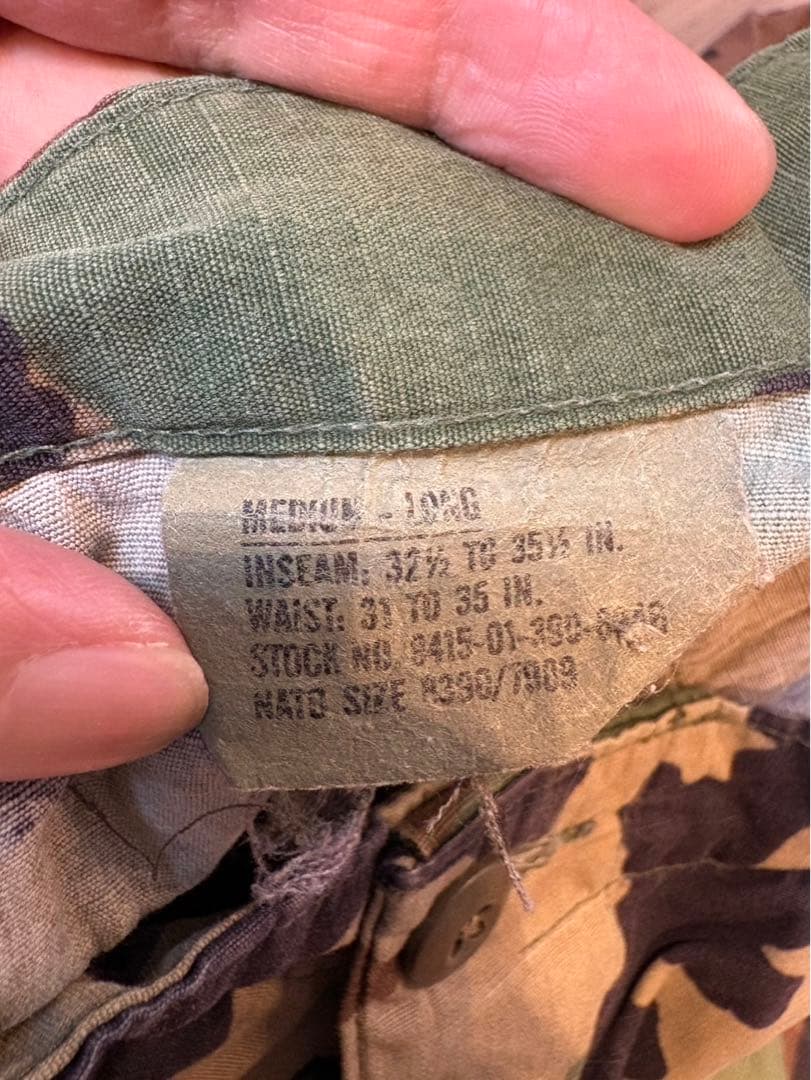 米軍放出品　迷彩服上下（ウッドランドカモ）