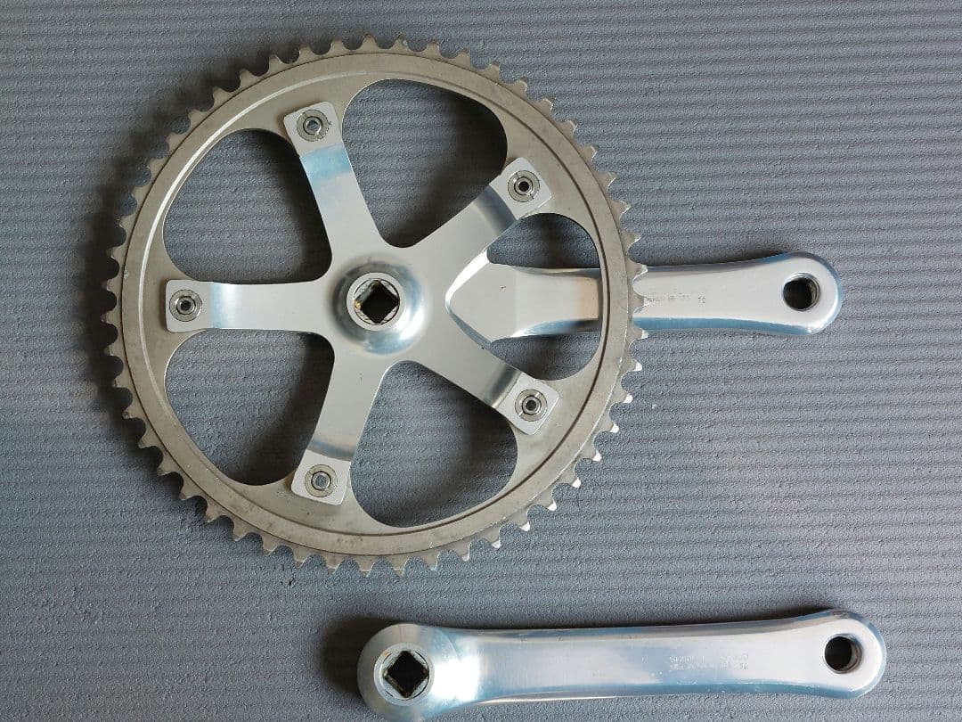 DURA-ACE FC-7600 ピストクランク165mm チェーンリング付き