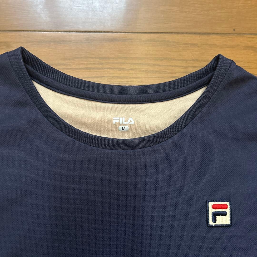 FILA テニスウェア セットアップ ネイビー/ベージュ