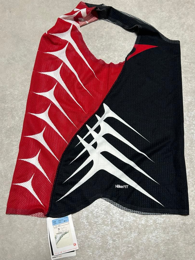 新品 希少 NIKE シングレット Mサイズ 赤 青 メッシュ ランニング