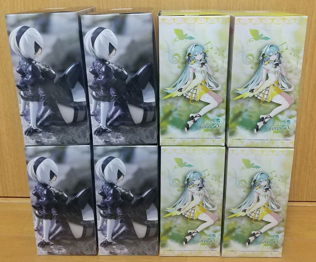 NieR:AutomataVer1.1a 初音ミク 2B フィギュア ぬーどる