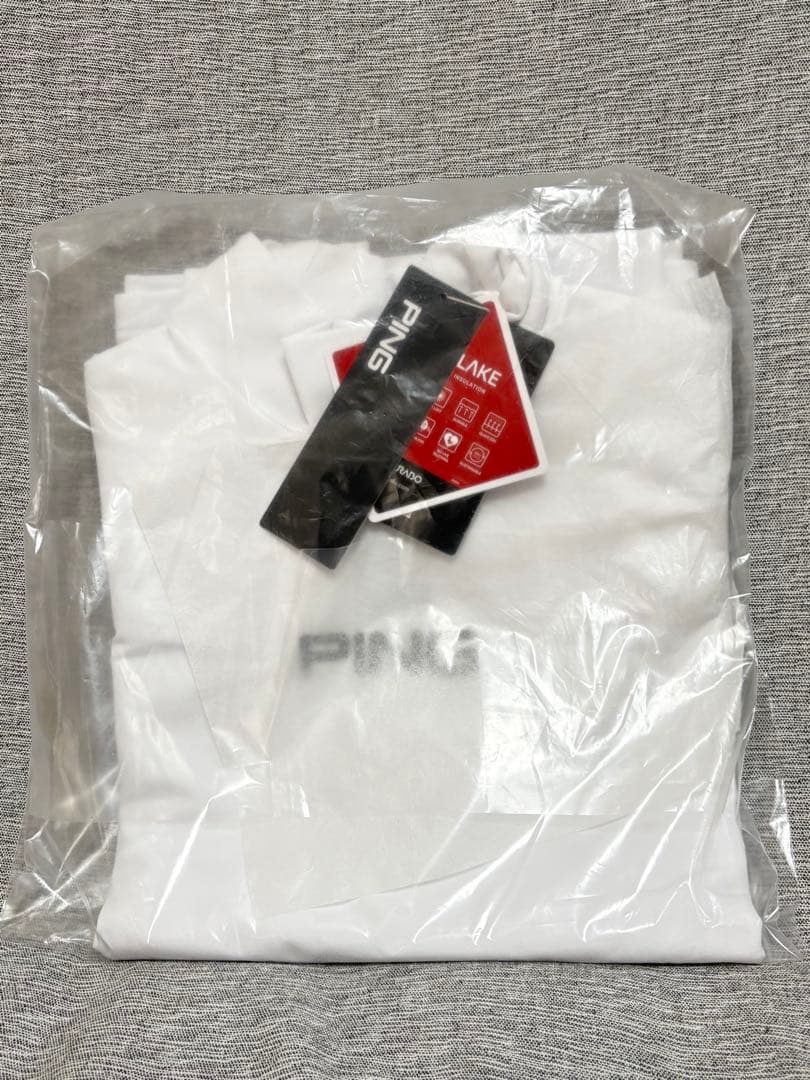 M ☆新品☆ PING エアーフレイクハイネックシャツ レディース　ホワイト