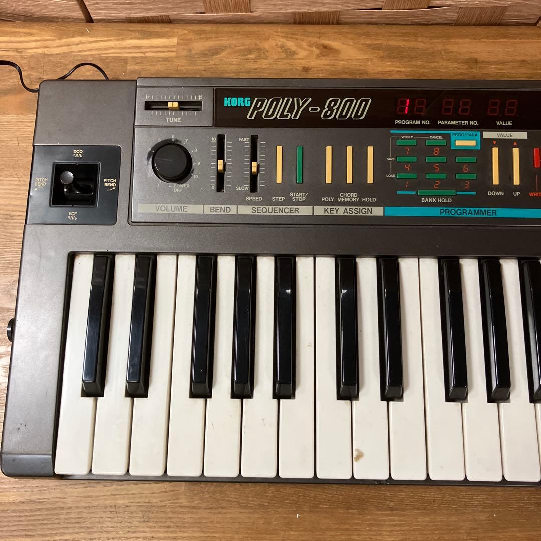 【ジャンク】KORG POLY-800 シンセサイザー　修理　部品取り