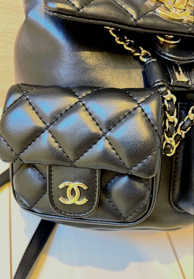 ◇即日発送◇ CHANELラムスキン マトラッセスモールバックパック ノベルティ