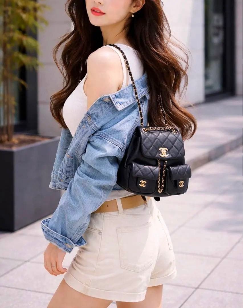 ◇即日発送◇ CHANELラムスキン マトラッセスモールバックパック ノベルティ