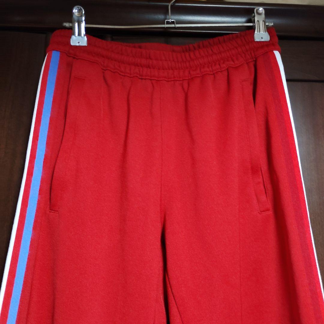 【値下げ不可・美品】adidas トレフォイル トラックパンツ【S・レッド】