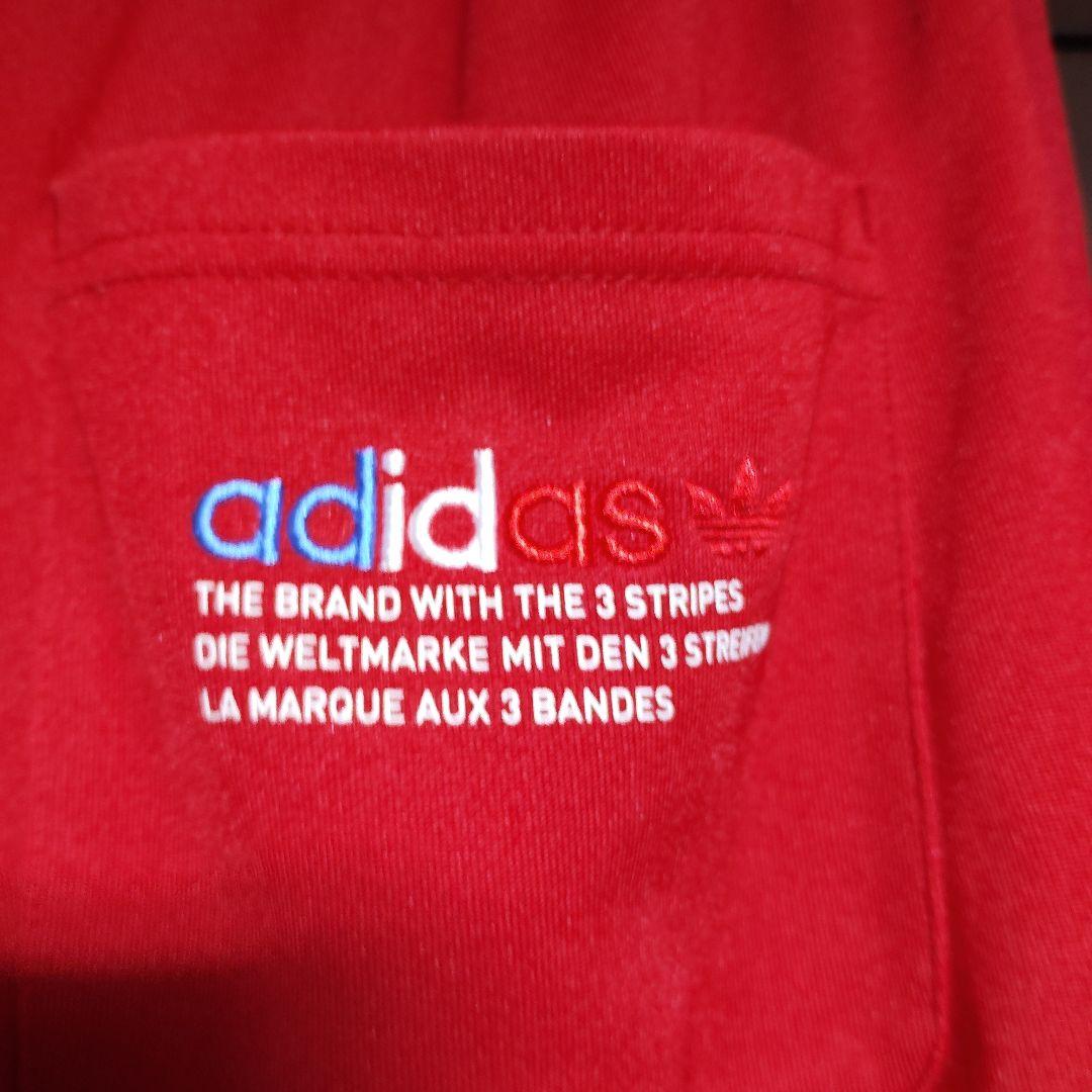 【値下げ不可・美品】adidas トレフォイル トラックパンツ【S・レッド】