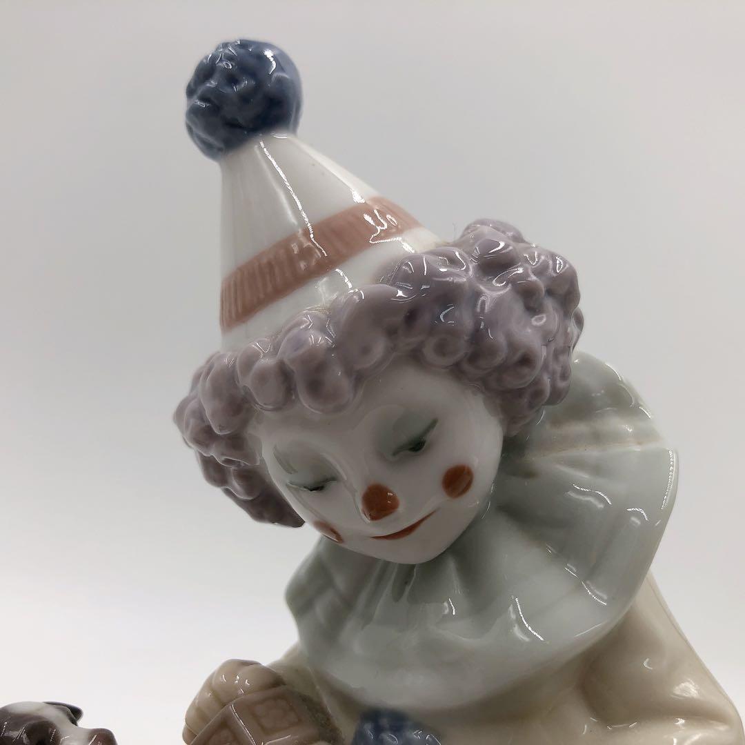 3AM37 箱付き LLADROリヤドロ　ピエロ　「アコーディオンを持つピエロ」