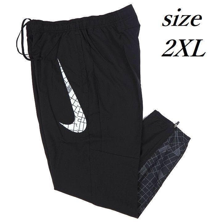 新品 ナイキ ランニング パンツ 8分丈 ビッグスウッシュ リフレクター 2XL