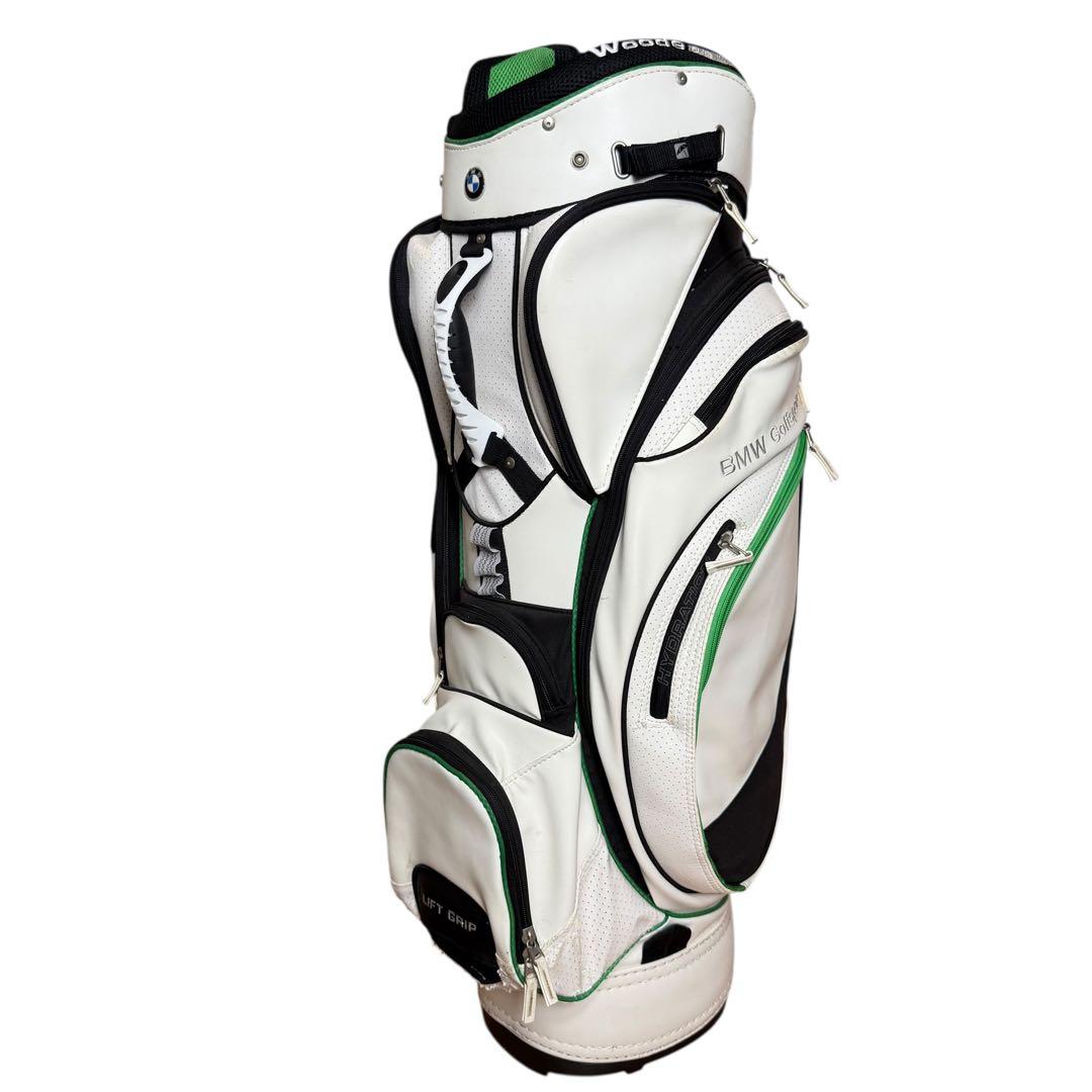 【希少限定モデル】 GOLF キャディバッグ 7口 高級感 白 緑