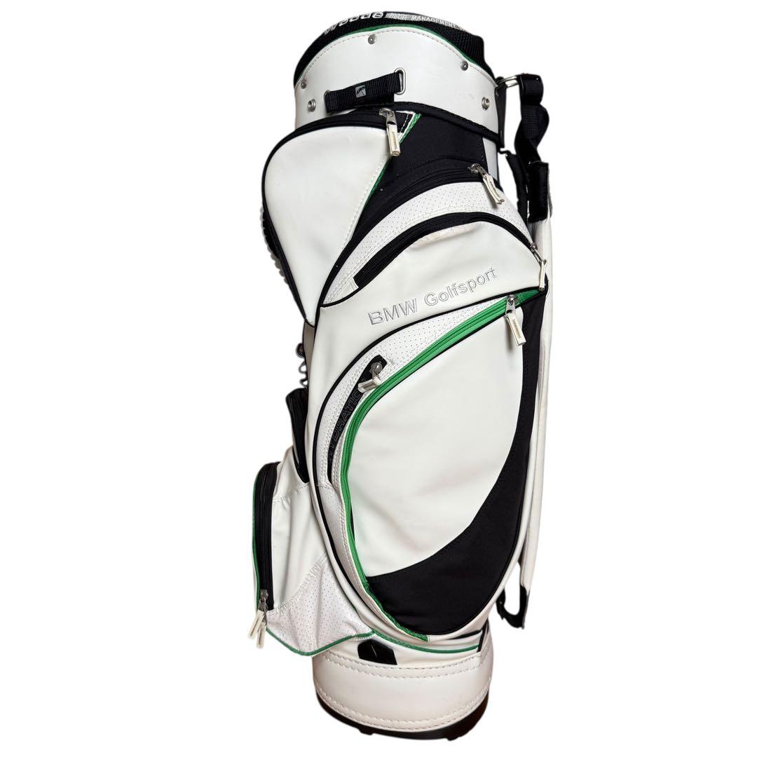 【希少限定モデル】 GOLF キャディバッグ 7口 高級感 白 緑