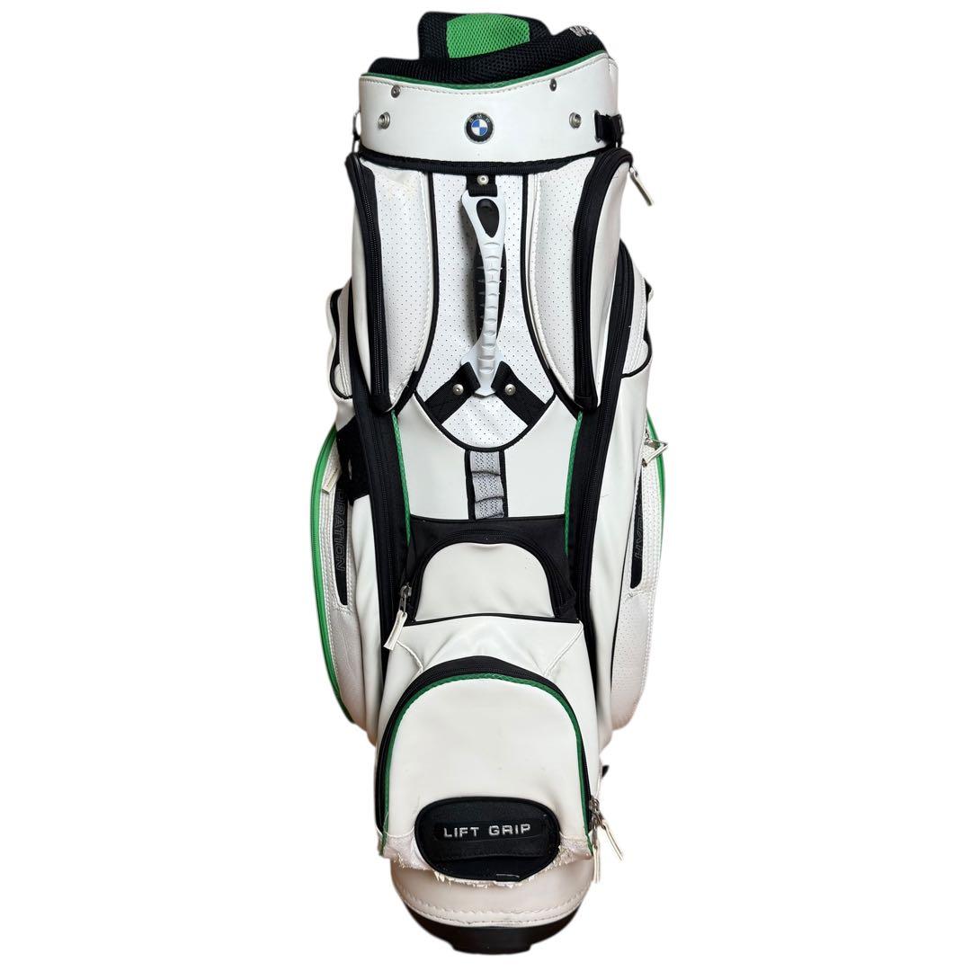 【希少限定モデル】 GOLF キャディバッグ 7口 高級感 白 緑