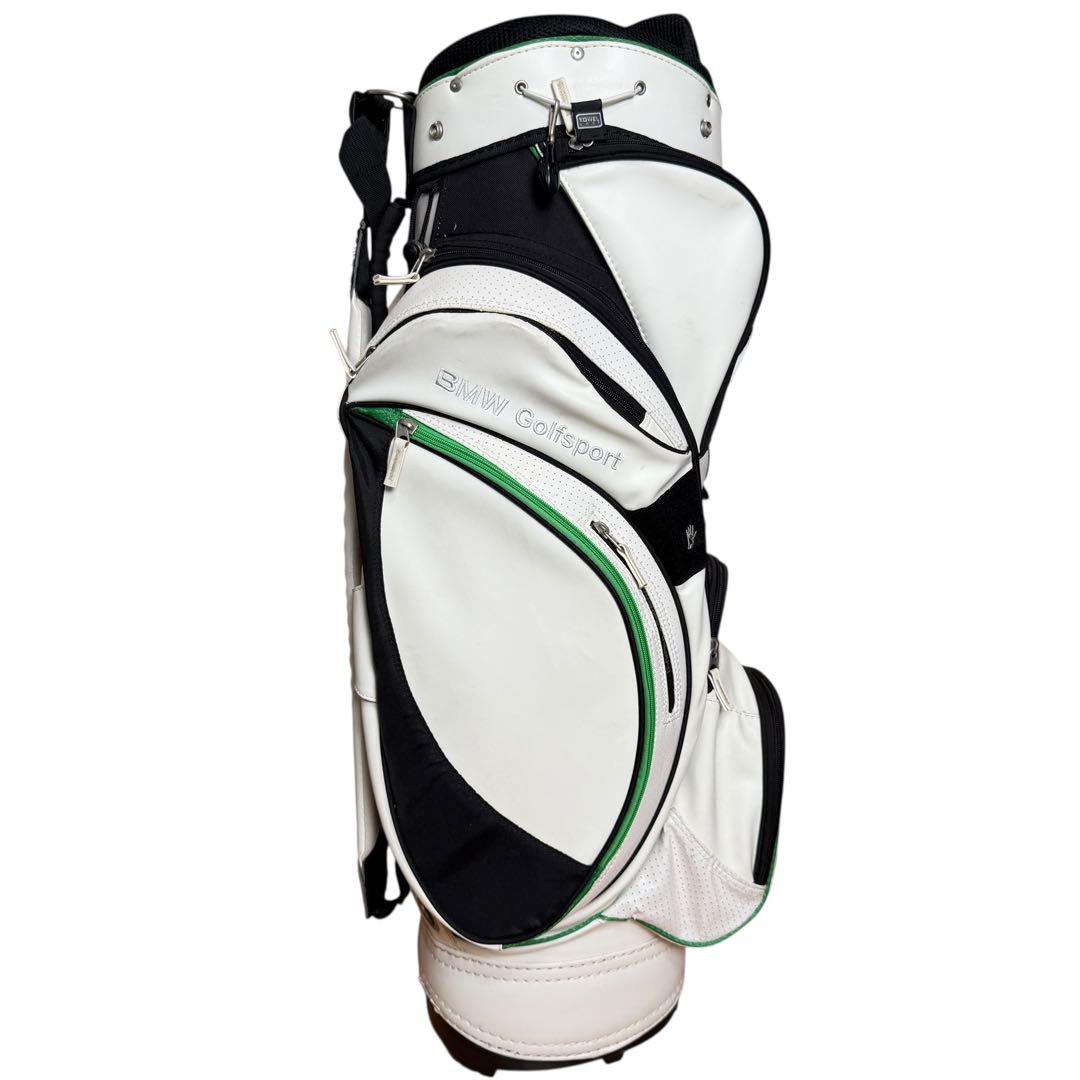 【希少限定モデル】 GOLF キャディバッグ 7口 高級感 白 緑