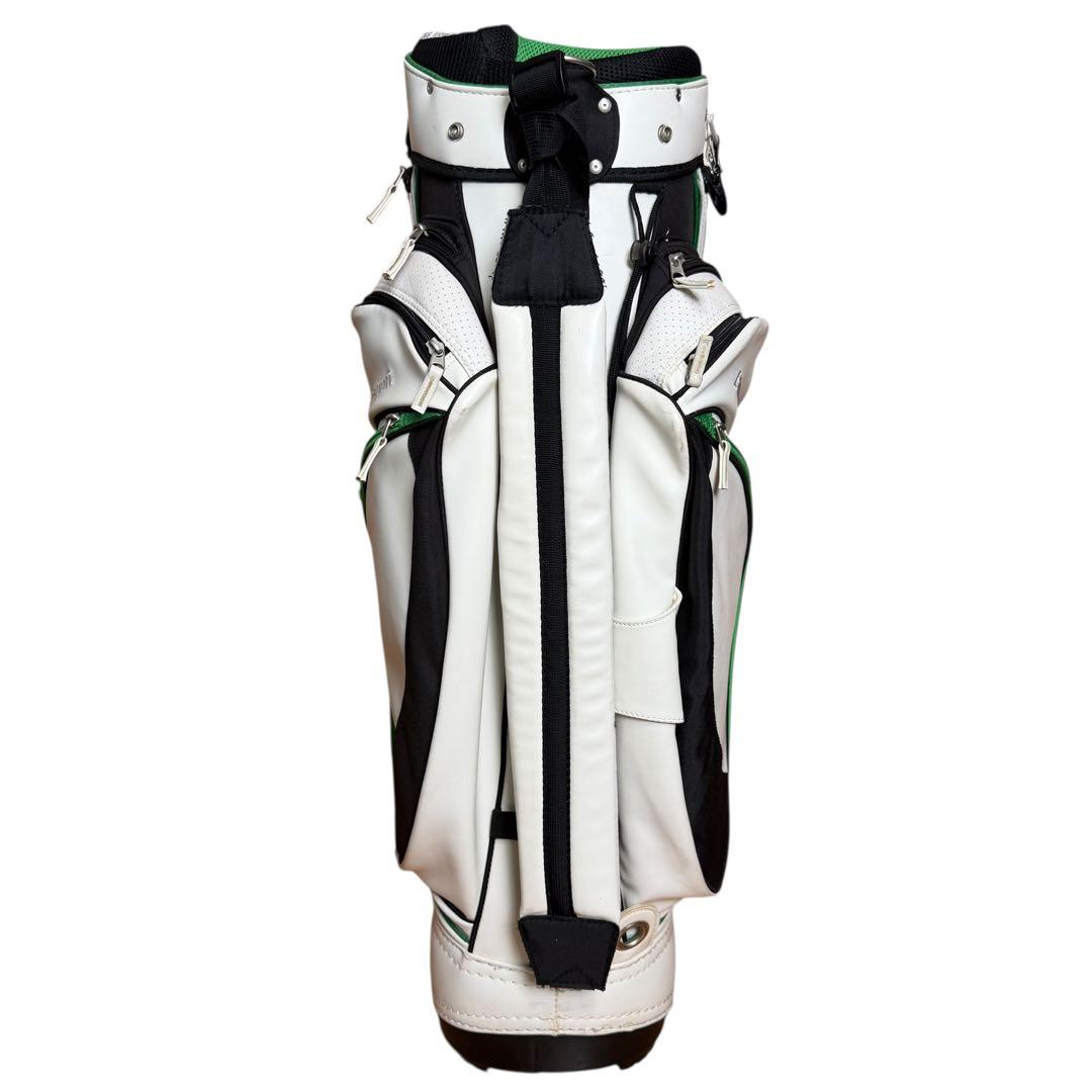 【希少限定モデル】 GOLF キャディバッグ 7口 高級感 白 緑