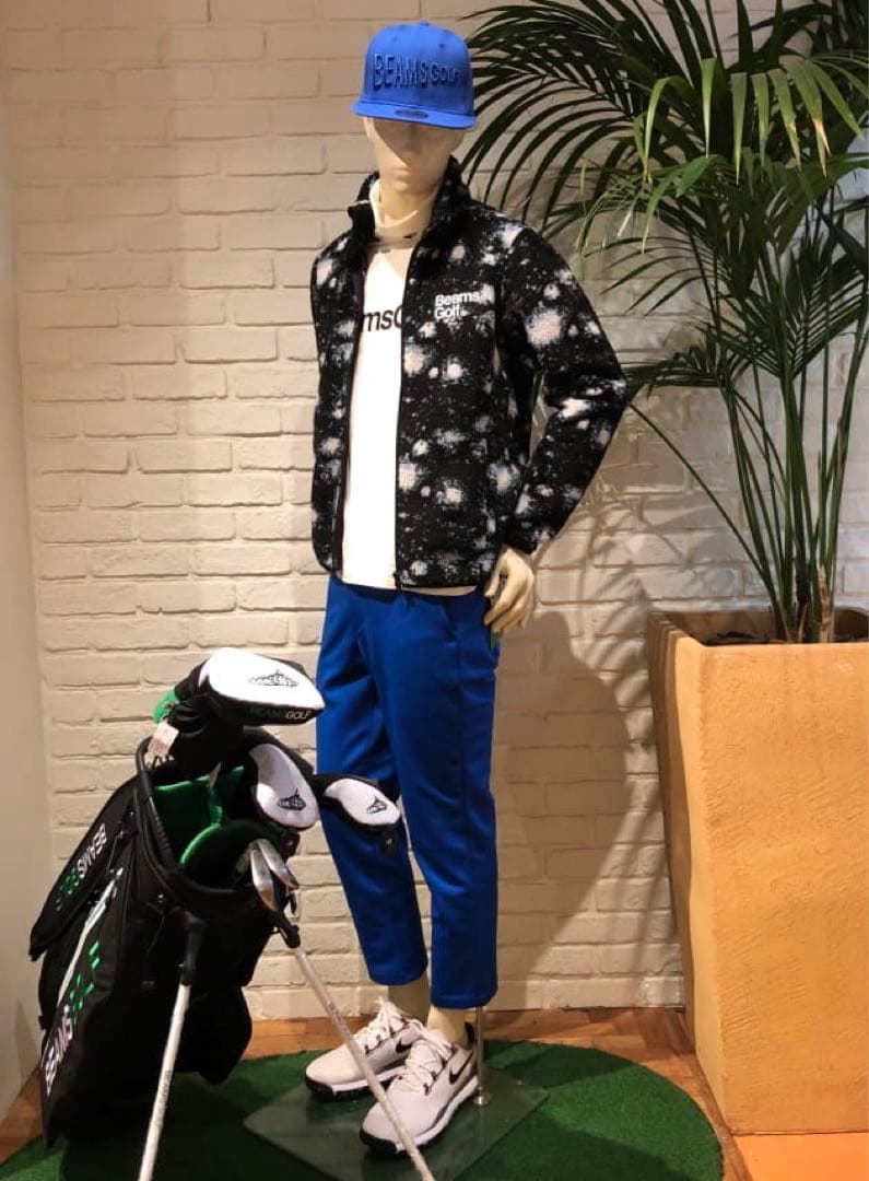 美品　BEAMS GOLF プレミアム ウォーム タートルネック シャツ　長袖