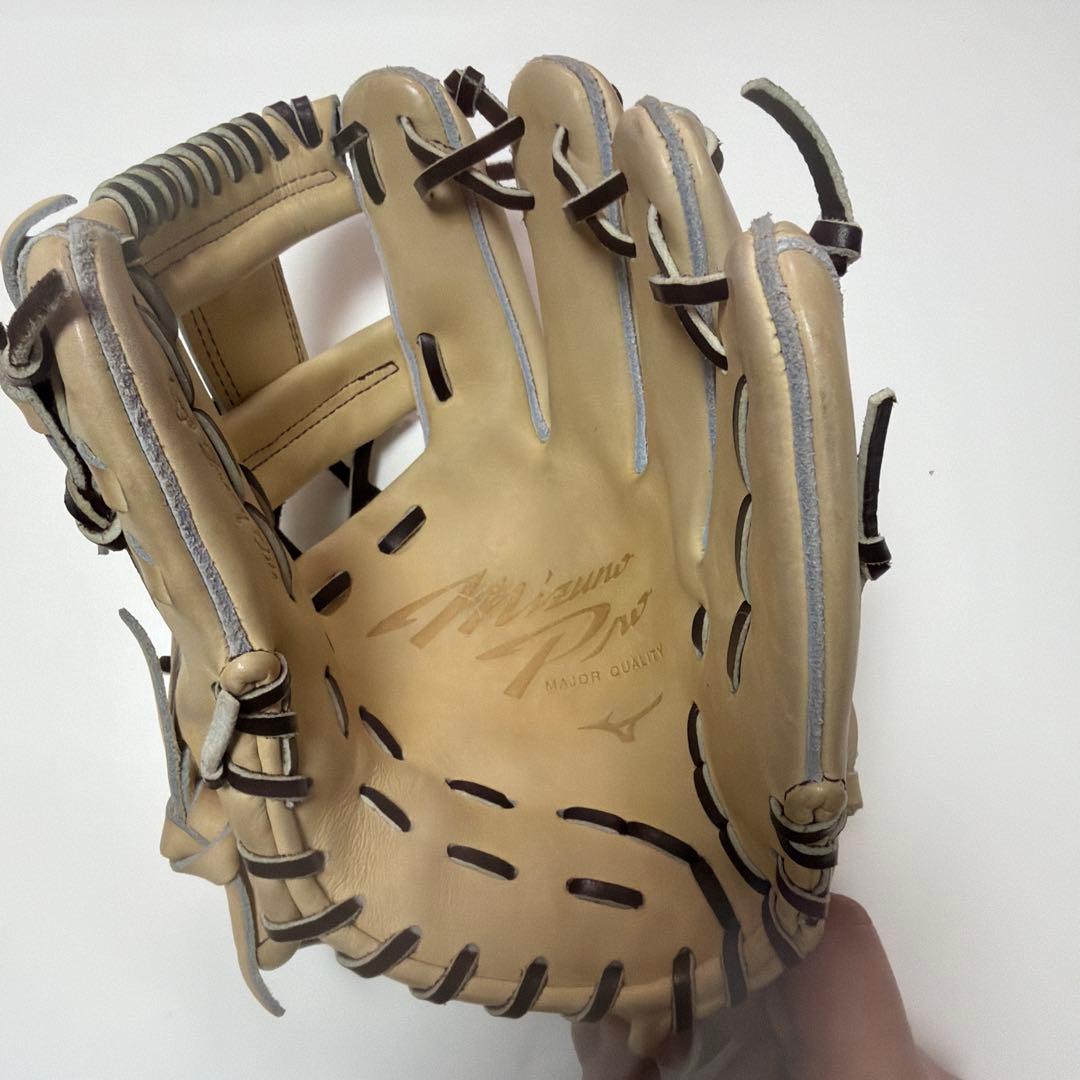 ミズノプロ 美品 未使用 硬式用グラブ 内野手用 1AJGH31203限定品